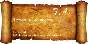 Torda Alexandra névjegykártya