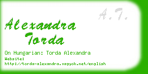 alexandra torda business card